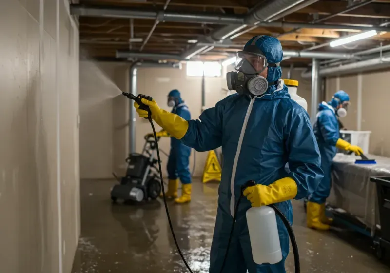 Basement Sanitization and Antimicrobial Treatment process in Ninnekah, OK